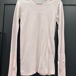 Lululemon long sleeve, soft pink size 6.